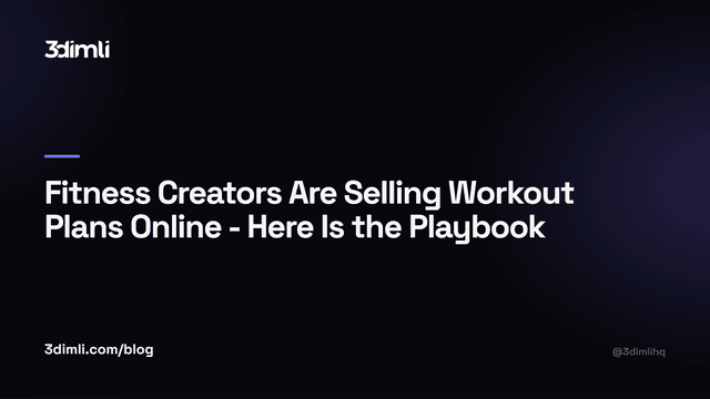 Cover Image for Fitness Creators Are Selling Workout Plans Online - Here Is the Playbook