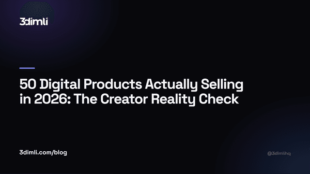 Cover Image for 50 Digital Products Actually Selling in 2026: The Creator Reality Check