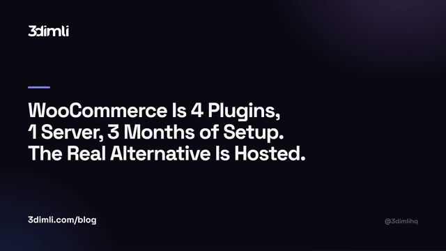 Cover Image for WooCommerce Is 4 Plugins, 1 Server, 3 Months of Setup. The Real Alternative Is Hosted.