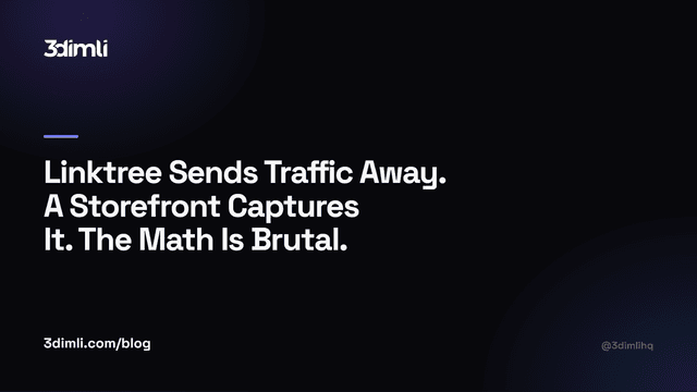 Cover Image for Linktree Sends Traffic Away. A Storefront Captures It. The Math Is Brutal.