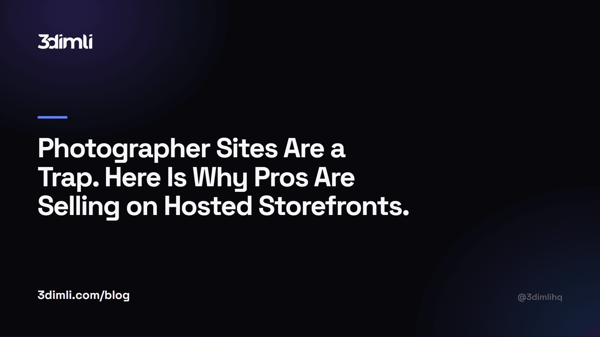 Cover Image for Photographer Sites Are a Trap. Here Is Why Pros Are Selling on Hosted Storefronts.