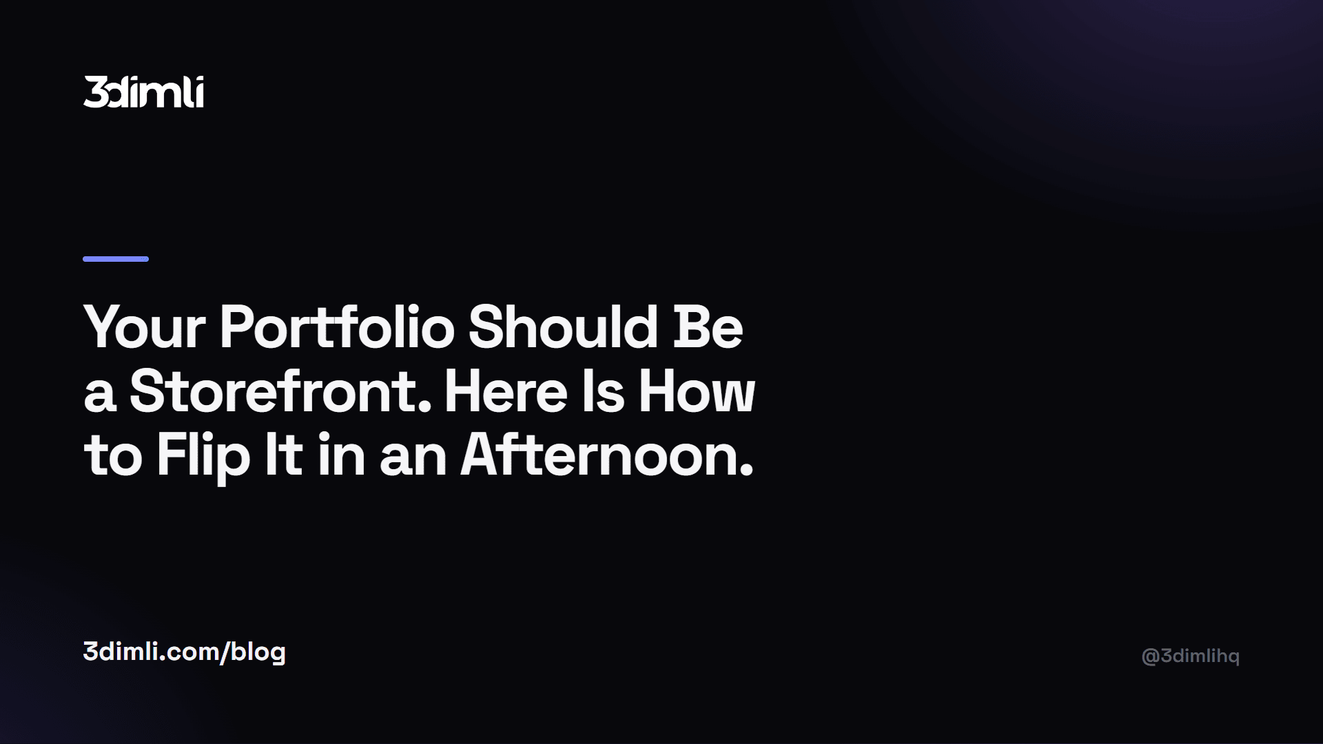 Cover Image for Your Portfolio Should Be a Storefront. Here Is How to Flip It in an Afternoon.