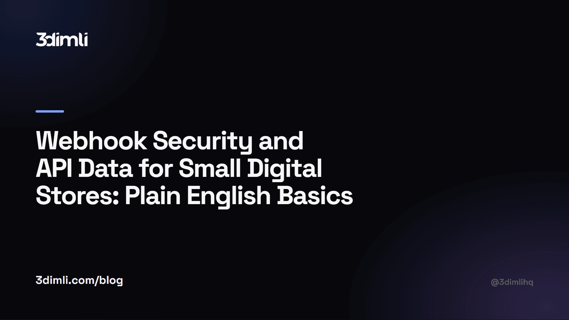 Cover Image for Webhook Security and API Data for Small Digital Stores: Plain English Basics