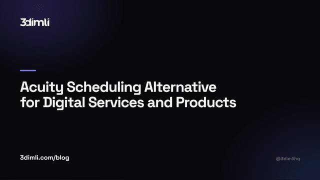 Cover Image for Acuity Scheduling Alternative for Digital Services and Products