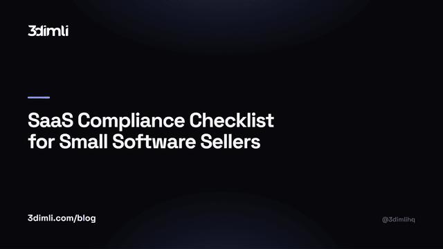 Cover Image for SaaS Compliance Checklist for Small Software Sellers