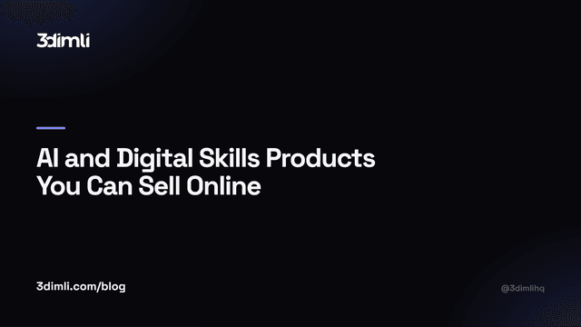 Cover Image for AI and Digital Skills Products You Can Sell Online