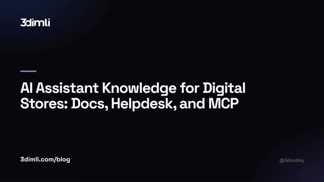 Cover Image for AI Assistant Knowledge for Digital Stores: Docs, Helpdesk, and MCP