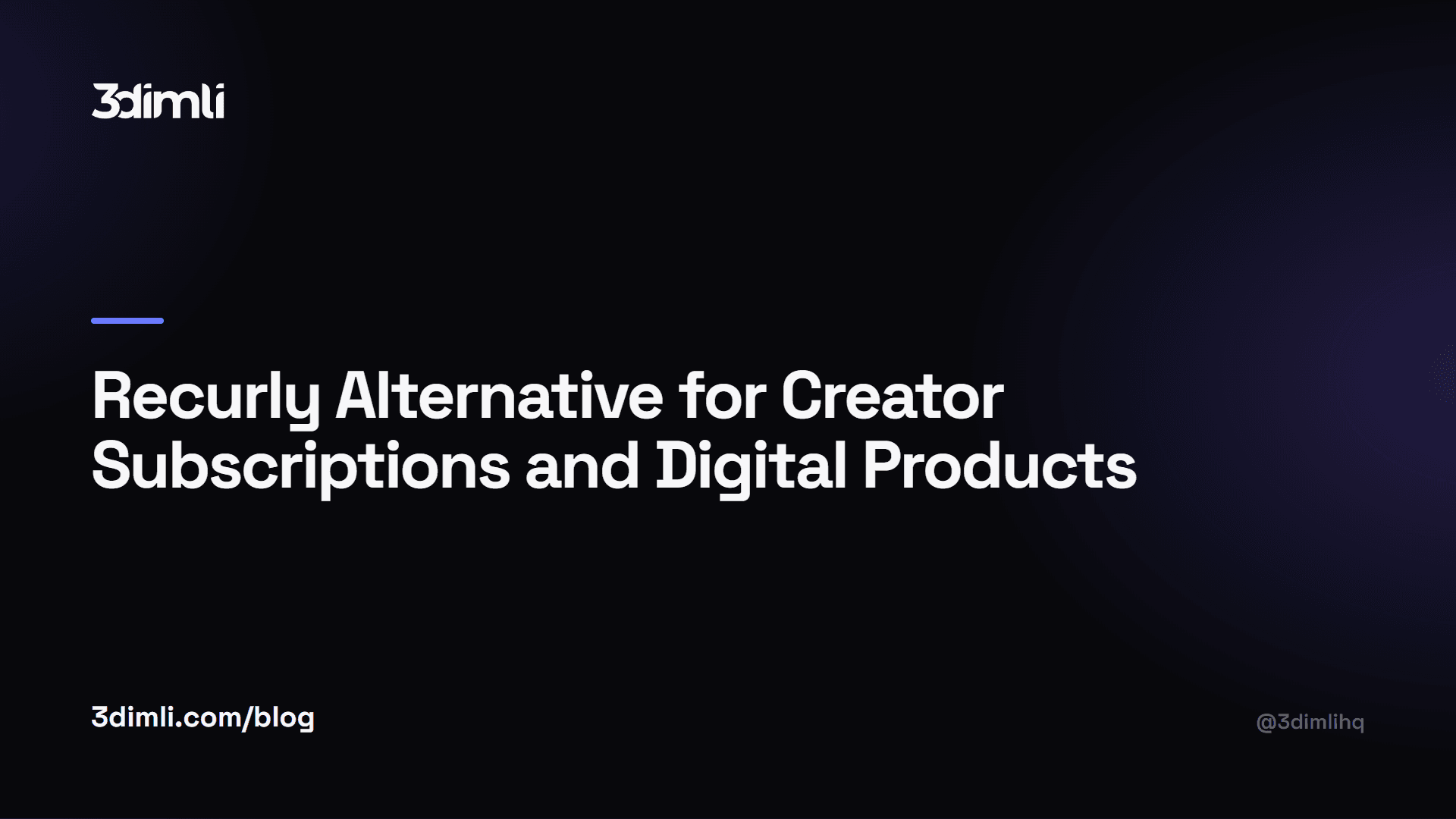 Cover Image for Recurly Alternative for Creator Subscriptions and Digital Products
