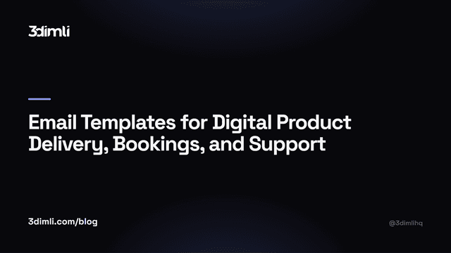 Cover Image for Email Templates for Digital Product Delivery, Bookings, and Support