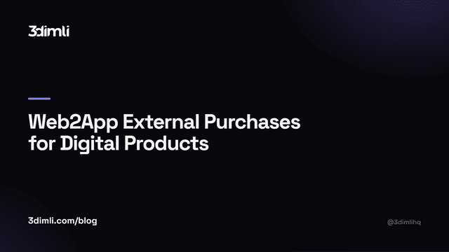 Cover Image for Web2App External Purchases for Digital Products