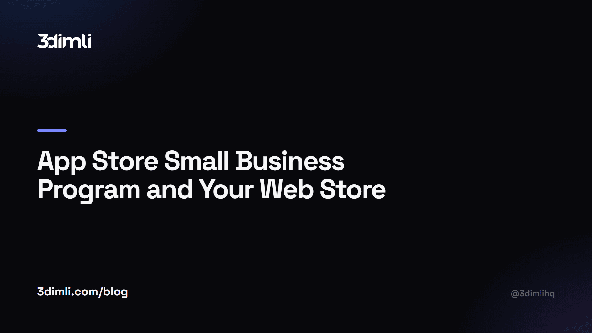 Cover Image for App Store Small Business Program and Your Web Store