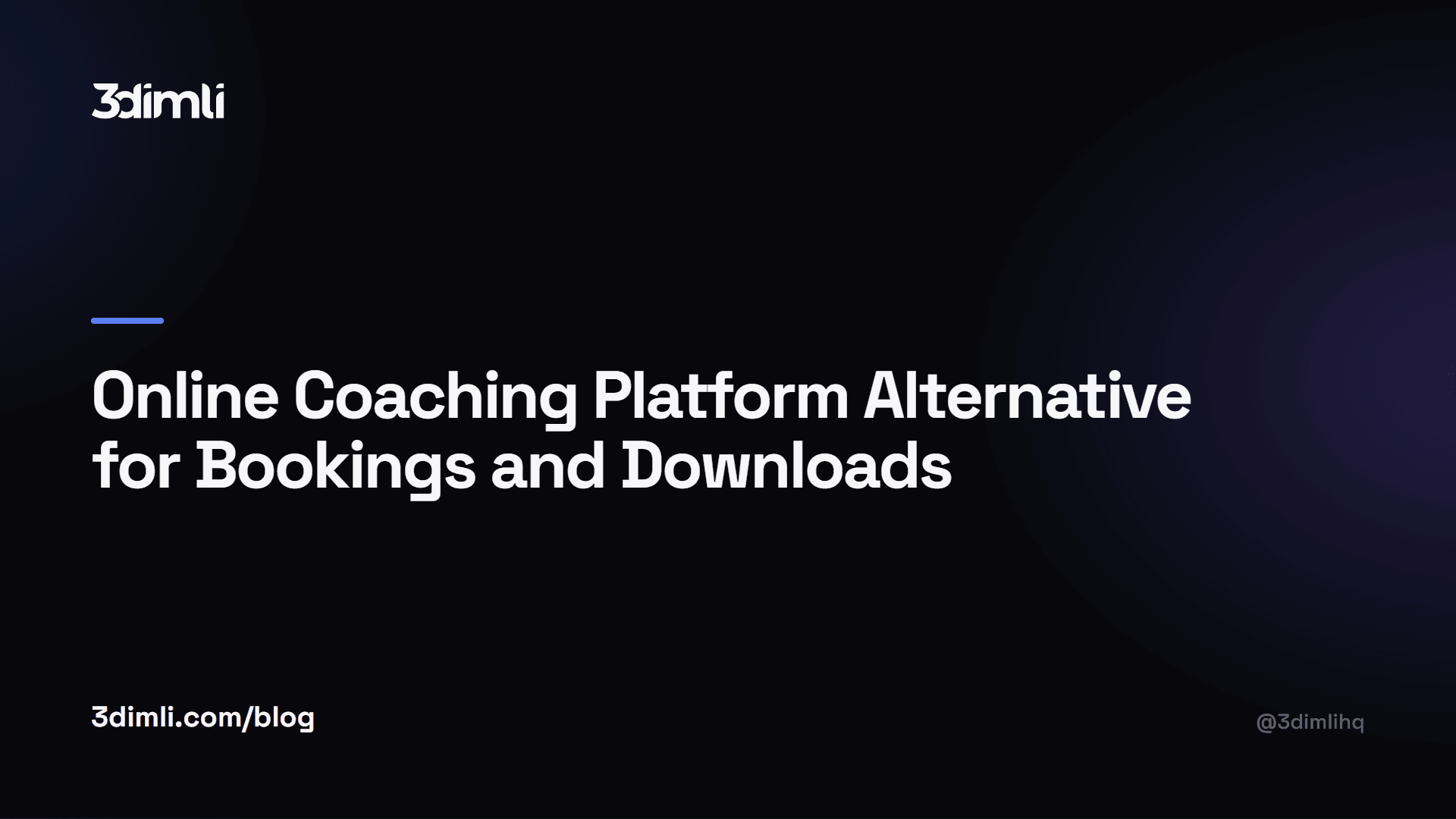 Cover Image for Online Coaching Platform Alternative for Bookings and Downloads