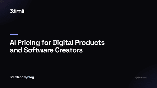 Cover Image for AI Pricing for Digital Products and Software Creators