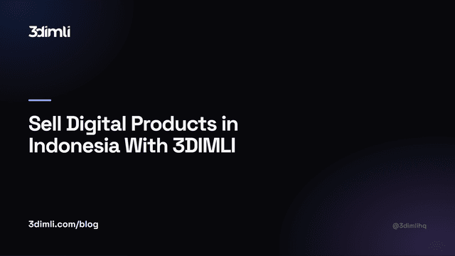 Cover Image for Sell Digital Products in Indonesia With 3DIMLI