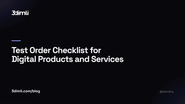 Cover Image for Test Order Checklist for Digital Products and Services
