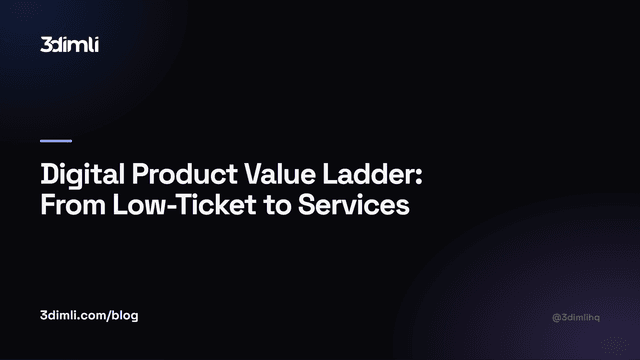 Cover Image for Digital Product Value Ladder: From Low-Ticket to Services