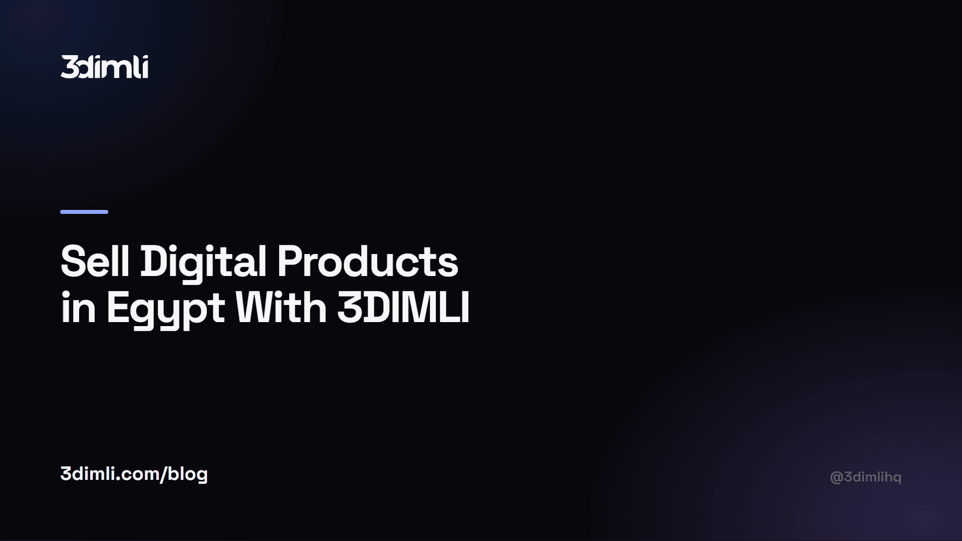 Cover Image for Sell Digital Products in Egypt With 3DIMLI