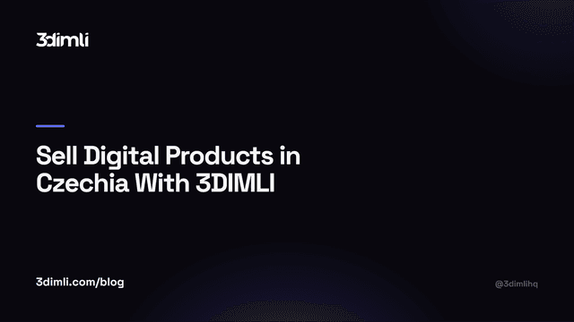 Cover Image for Sell Digital Products in Czechia With 3DIMLI
