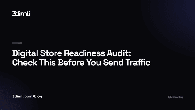 Cover Image for Digital Store Readiness Audit: Check This Before You Send Traffic
