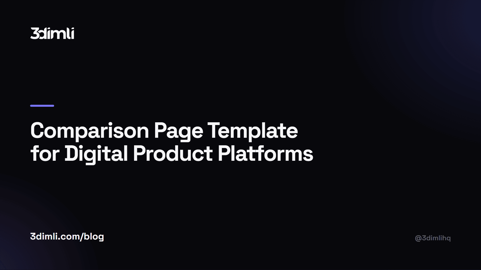 Cover Image for Comparison Page Template for Digital Product Platforms