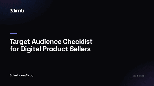 Cover Image for Target Audience Checklist for Digital Product Sellers