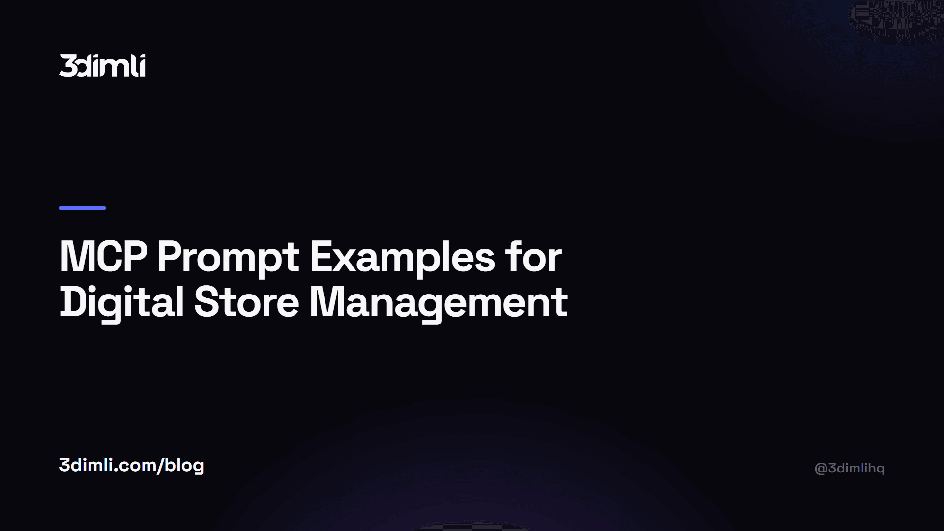 Cover Image for MCP Prompt Examples for Digital Store Management