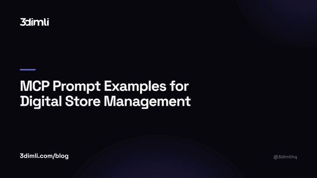 Cover Image for MCP Prompt Examples for Digital Store Management