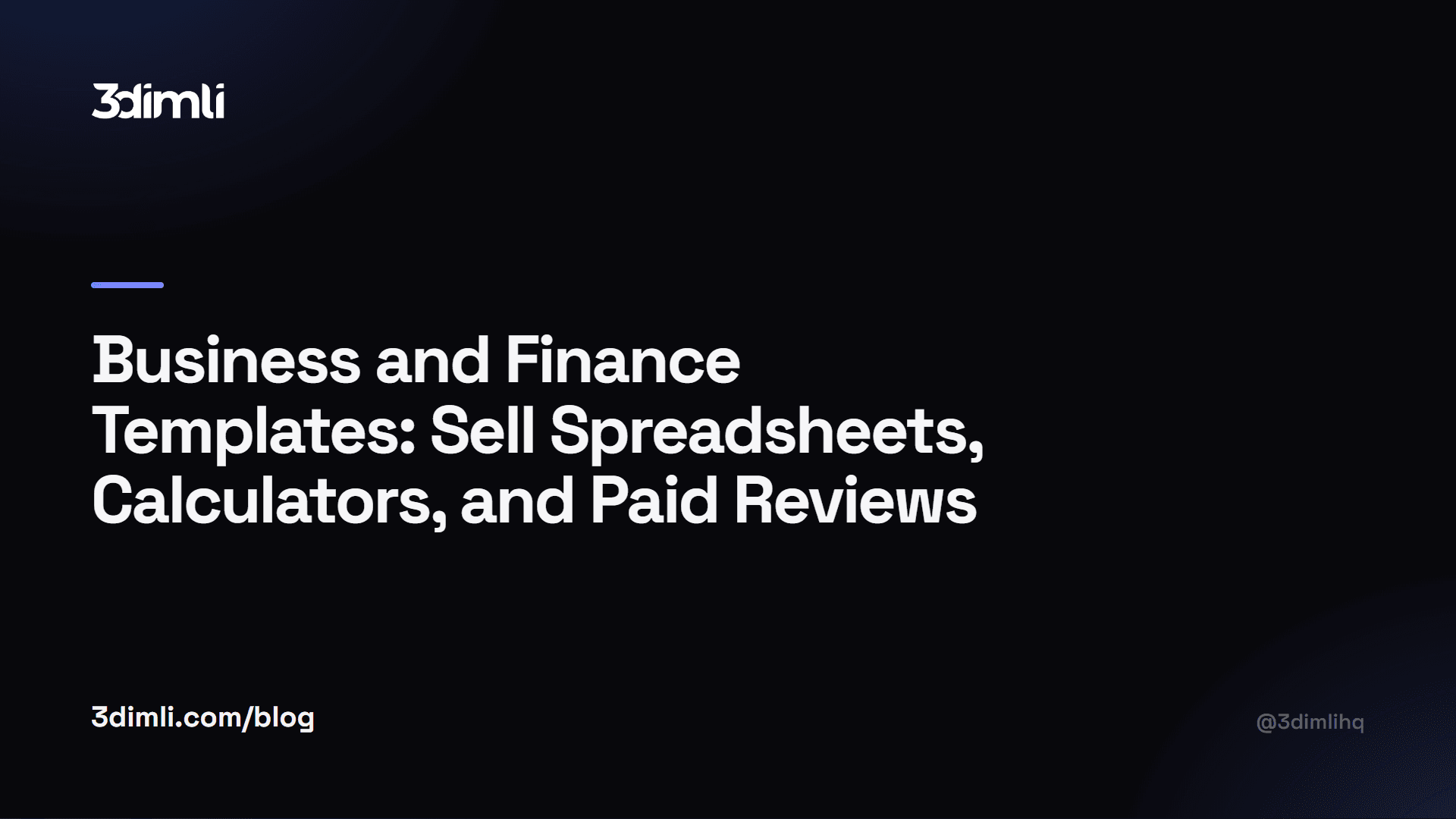 Cover Image for Business and Finance Templates: Sell Spreadsheets, Calculators, and Paid Reviews