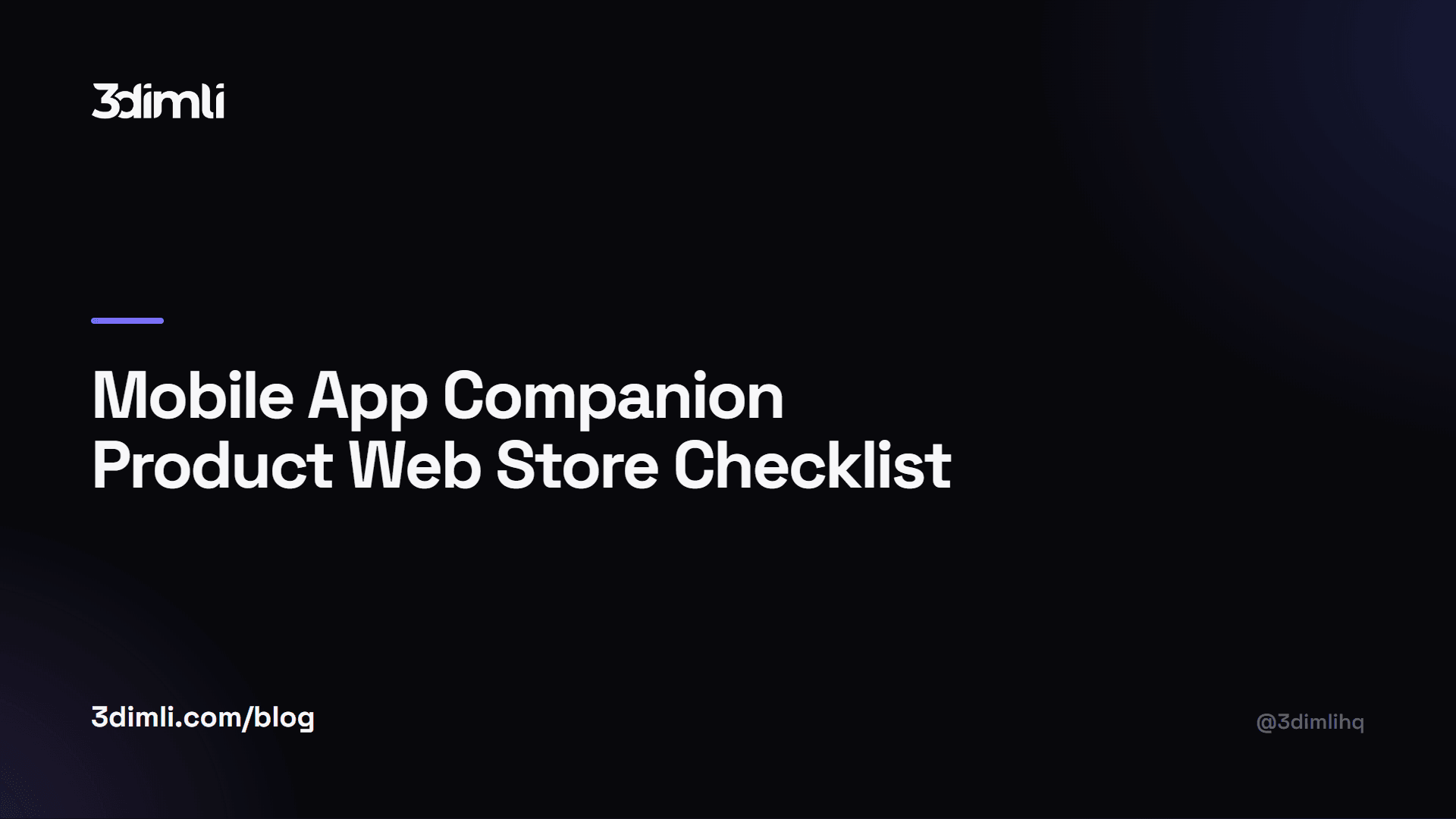 Cover Image for Mobile App Companion Product Web Store Checklist