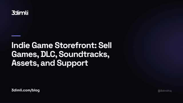 Cover Image for Indie Game Storefront: Sell Games, DLC, Soundtracks, Assets, and Support