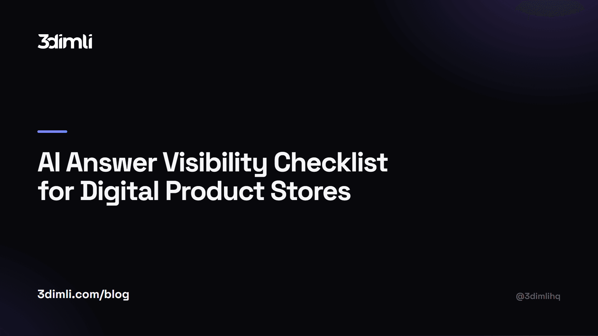 Cover Image for AI Answer Visibility Checklist for Digital Product Stores