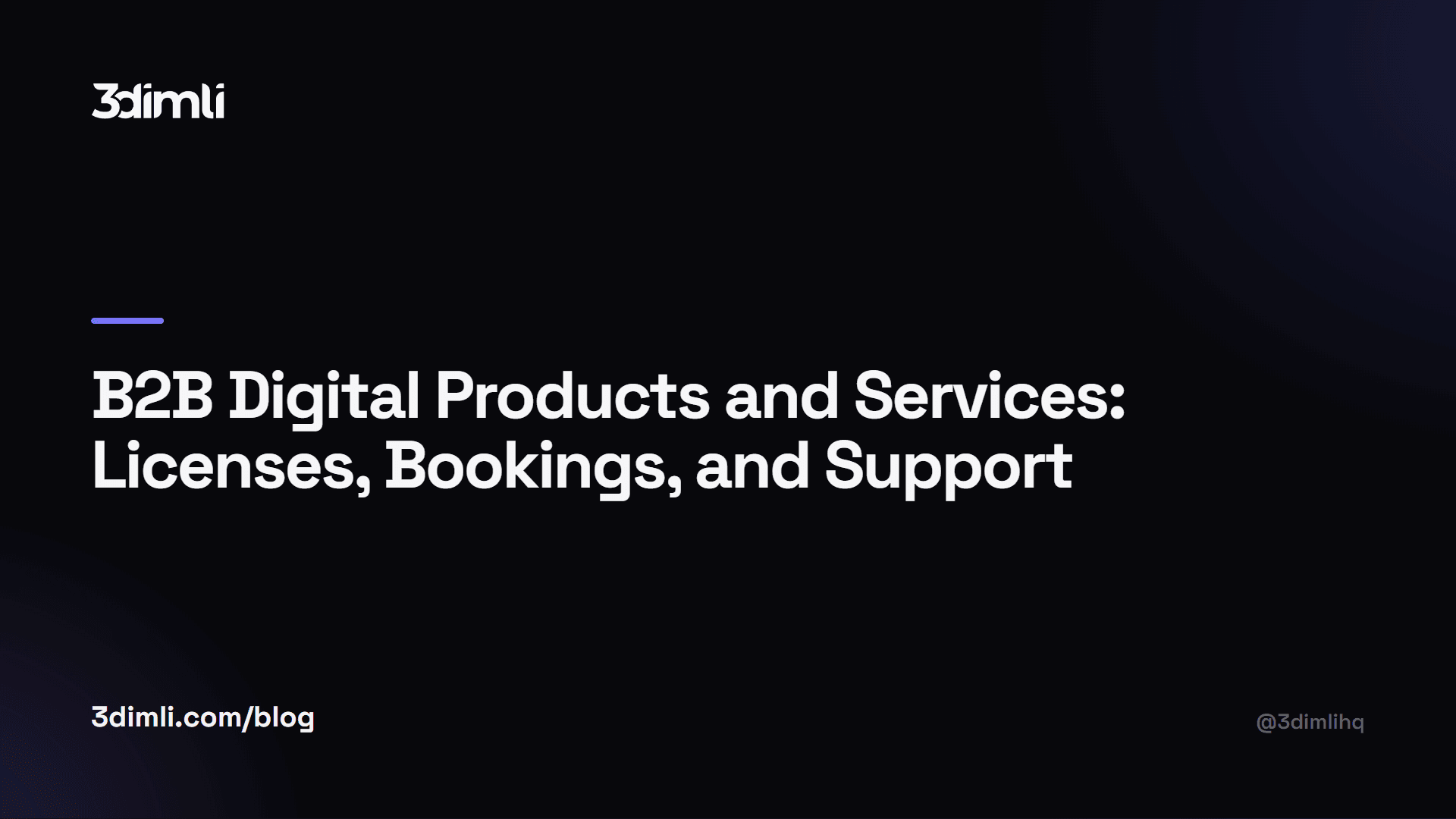 Cover Image for B2B Digital Products and Services: Licenses, Bookings, and Support