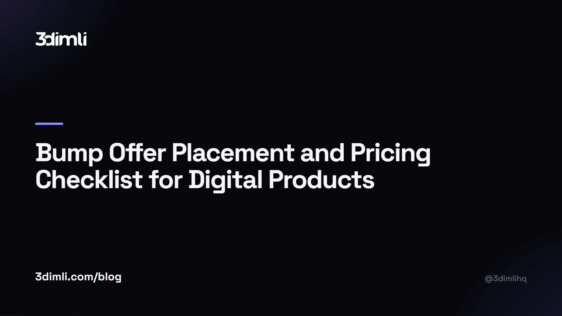 Cover Image for Bump Offer Placement and Pricing Checklist for Digital Products