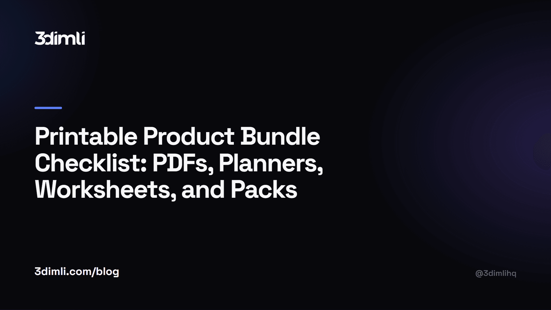 Cover Image for Printable Product Bundle Checklist: PDFs, Planners, Worksheets, and Packs