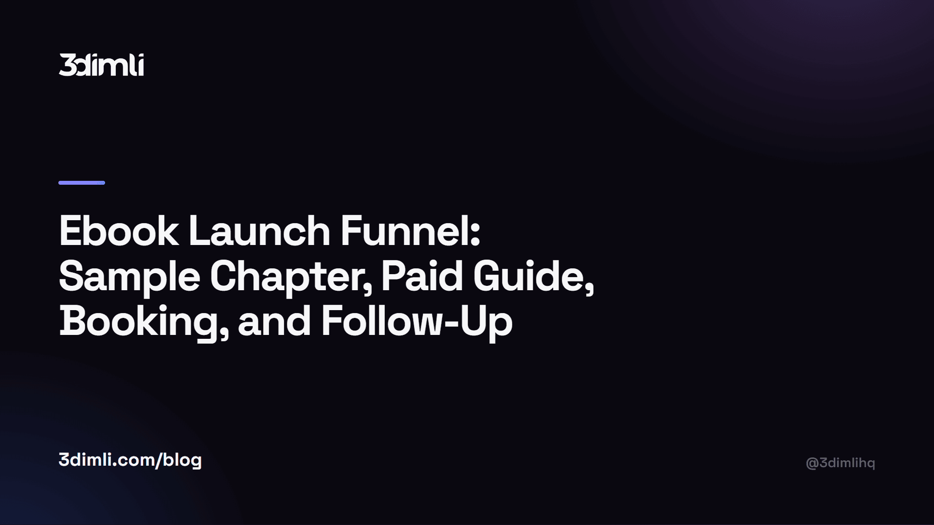 Cover Image for Ebook Launch Funnel: Sample Chapter, Paid Guide, Booking, and Follow-Up