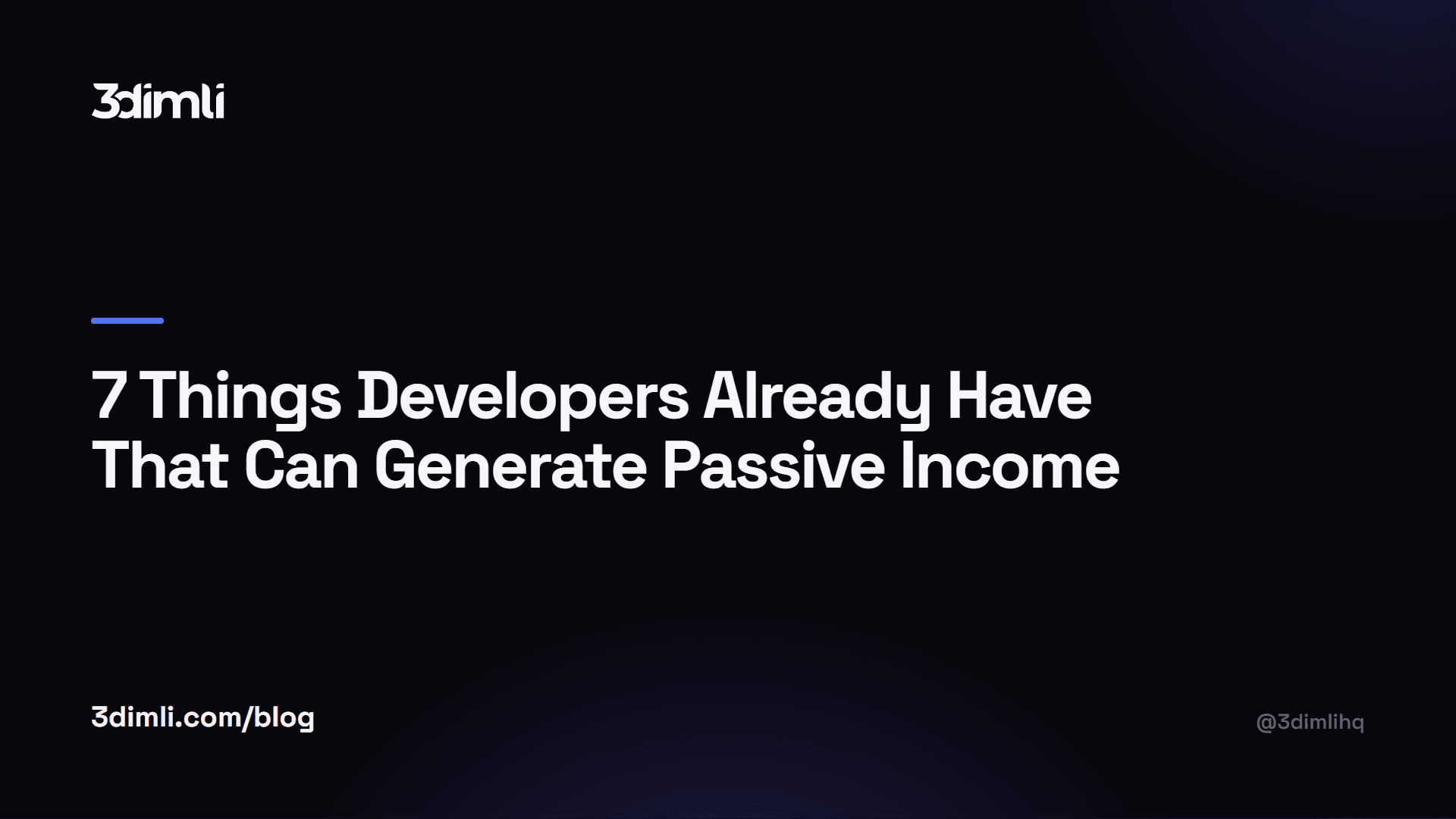 Cover Image for 7 Things Developers Already Have That Can Generate Passive Income
