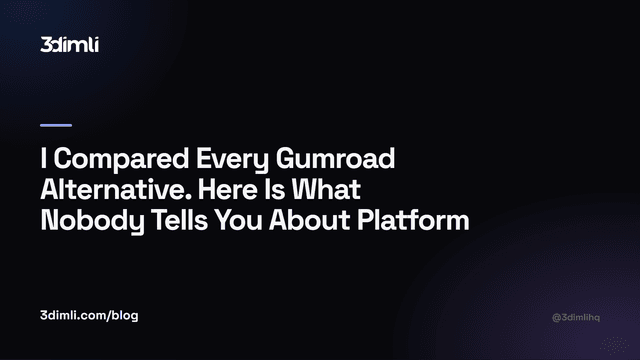 Cover Image for I Compared Every Gumroad Alternative. Here Is What Nobody Tells You About Platform Fees.
