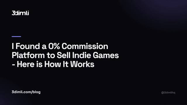 Cover Image for I Found a 0% Commission Platform to Sell Indie Games - Here is How It Works