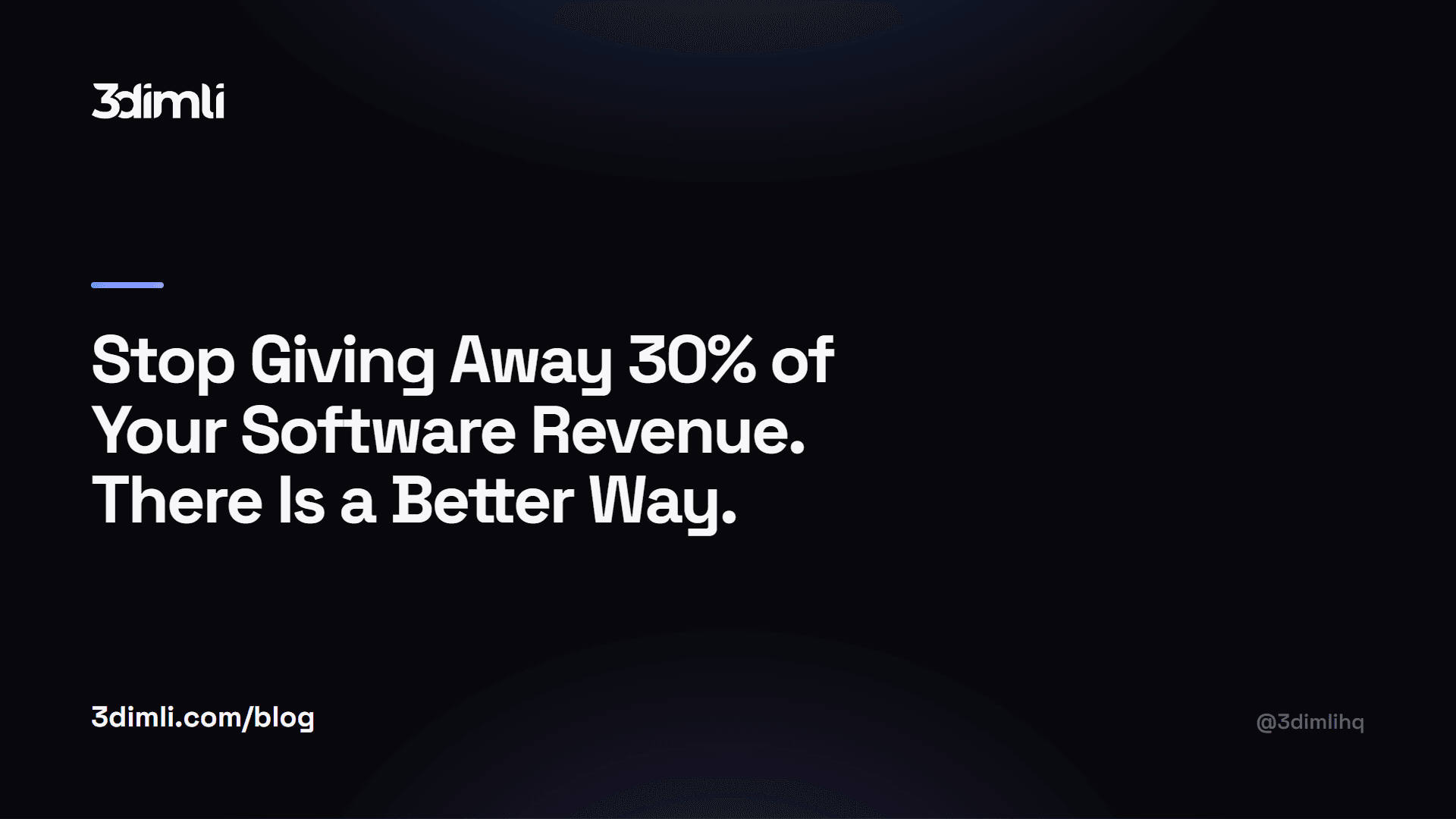 Cover Image for Stop Giving Away 30% of Your Software Revenue. There Is a Better Way.